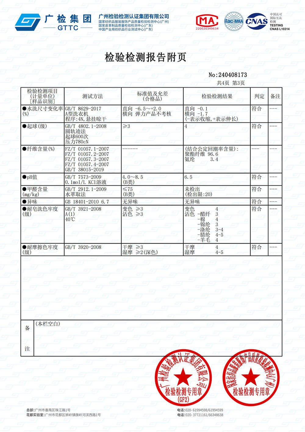 fabric testing report 03