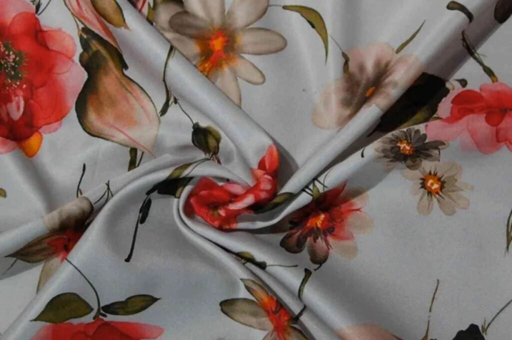 Floral print fabric