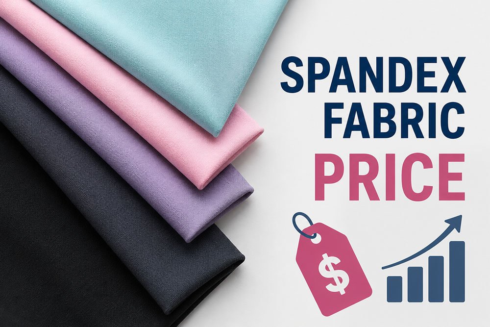 Spandex blend fabrics representing different stretch and price tiers